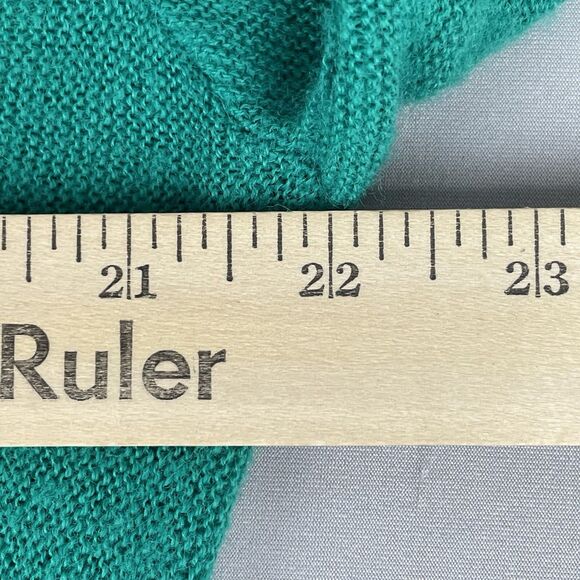 Jeff Links Cardigan Sweater Men's L Green Vintage 1970s USA Classic Grandpacore - Picture 9 of 12